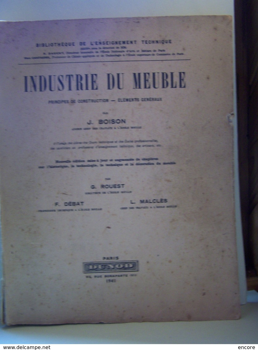 INDUSTRIE DU MEUBLE.   100_6402.  7/10HOR. - Bricolage / Technique