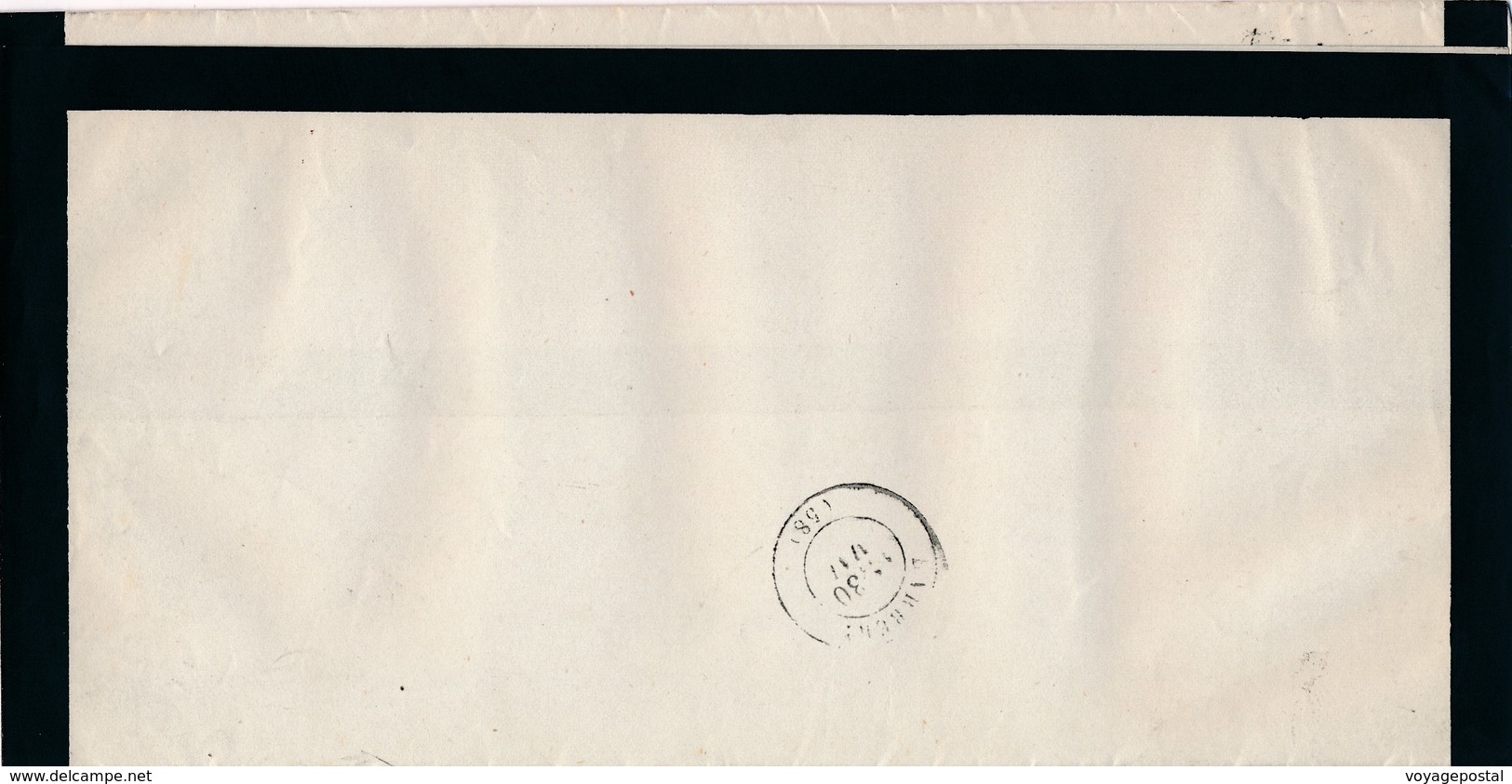 Lettre Avis De Décès N°54 Paris R.Milton - 1849-1876: Période Classique