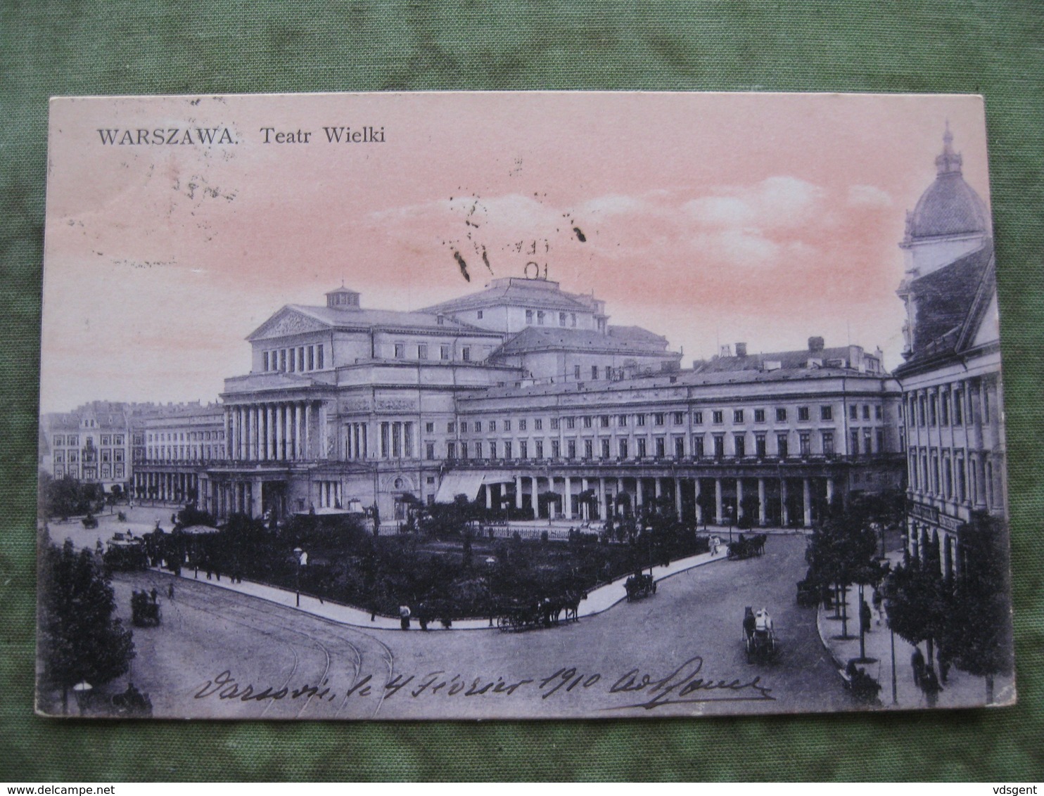 WARSZAWA - TEATR WIELKI 1910 ( 2 Scans ) - Pologne