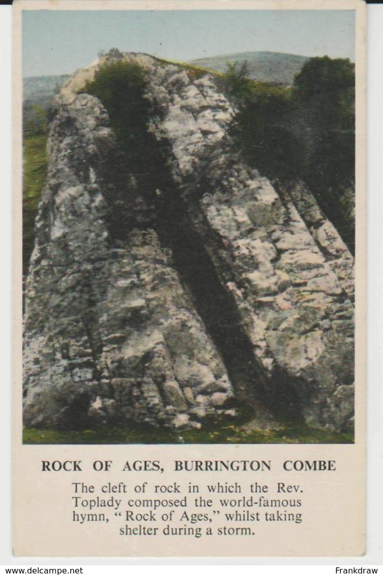 Postcard - Rock Of Ages, Burrington Combe No Card No. - Unused Very Good - Unclassified