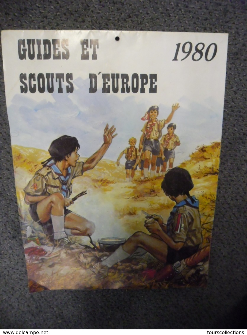 CALENDRIER SCOUTISME 1980 - SCOUT Scouts D'Europe JMJ Pape Jean Paul II - Grossformat : 1971-80