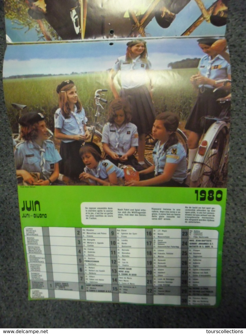 CALENDRIER SCOUTISME 1980 - SCOUT scouts d'Europe JMJ Pape Jean Paul II