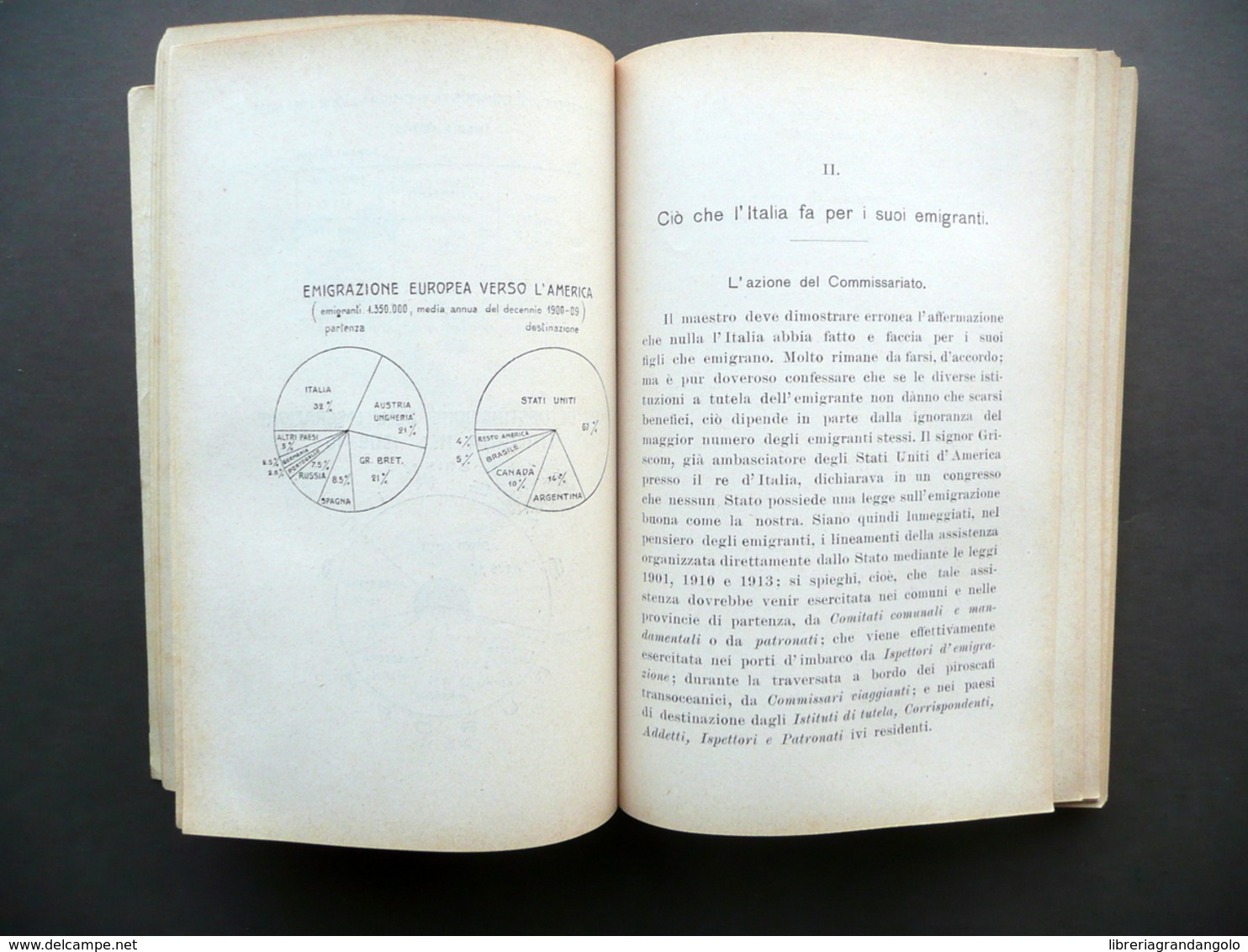 Il Maestro Degli Emigranti Angiolo Cabrini Galeati Imola 1913 Emigrazione - Non Classificati