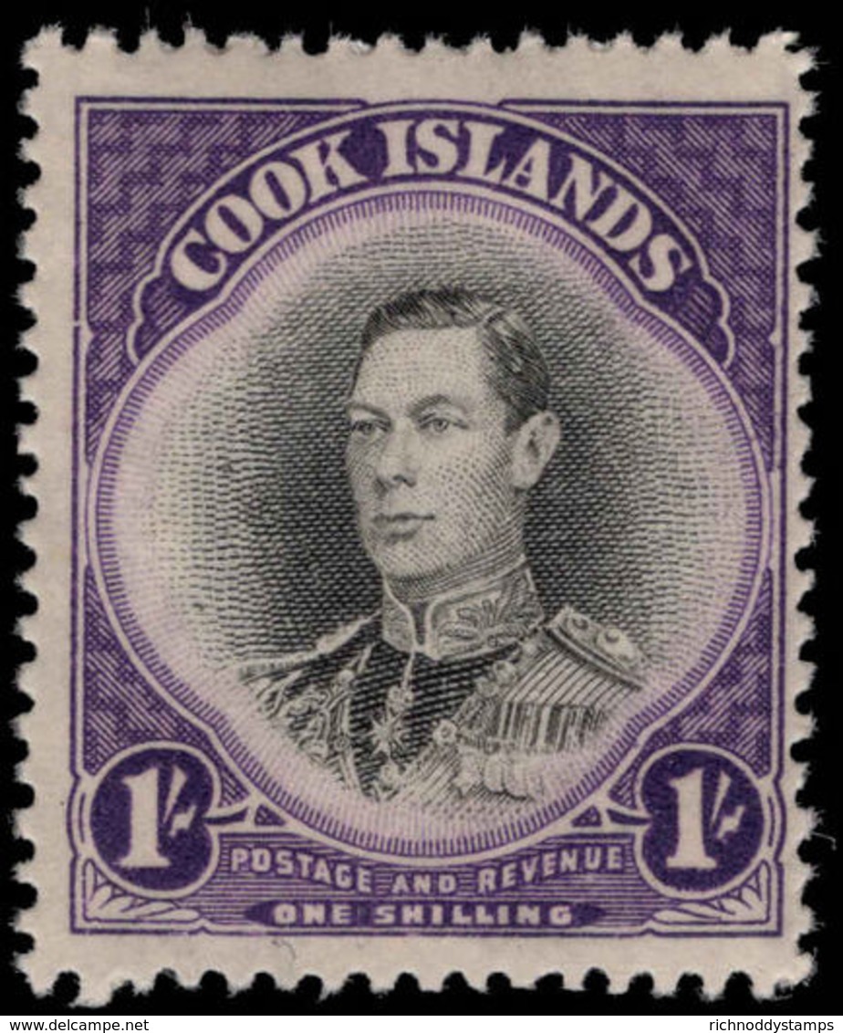 Cook Islands 1944-46 1s King George VI Unmounted Mint. - Cook Islands