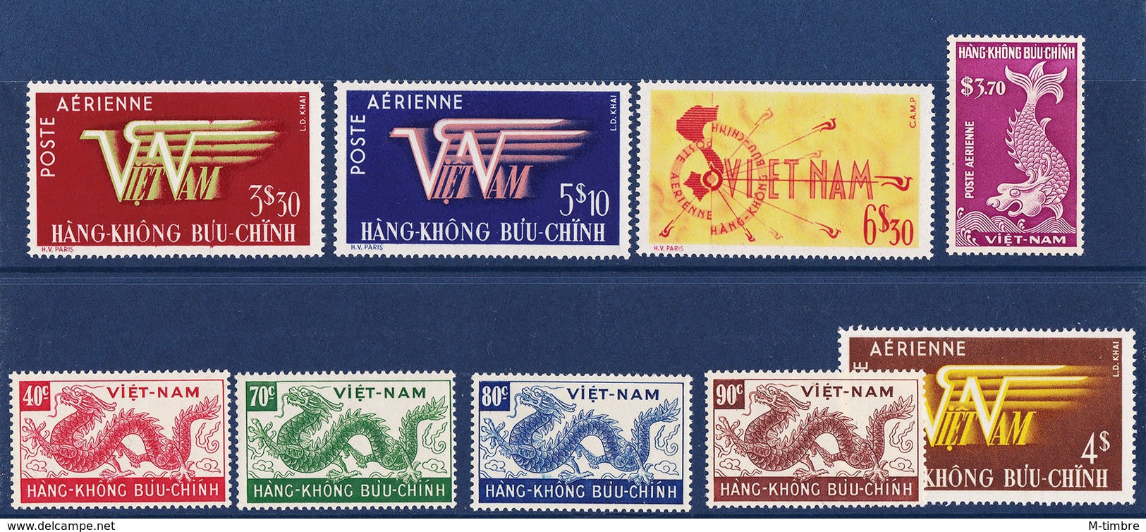 Vietnam Du Sud (Poste Aérienne) PA1 - PA2 - PA3 - PA4 - PA5 - PA6 - PA7 - PA8 Année 1952 MNH** - Viêt-Nam