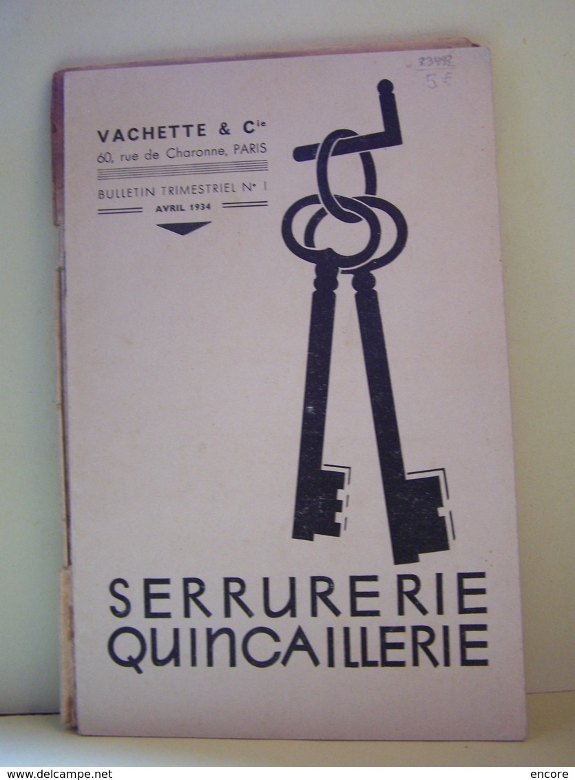 SERRURERIE. QUINCAILLERIE.   CATALOGUE ILLUSTRE ET TARIFE.  100_6396. 230492. - Bricolage / Technique