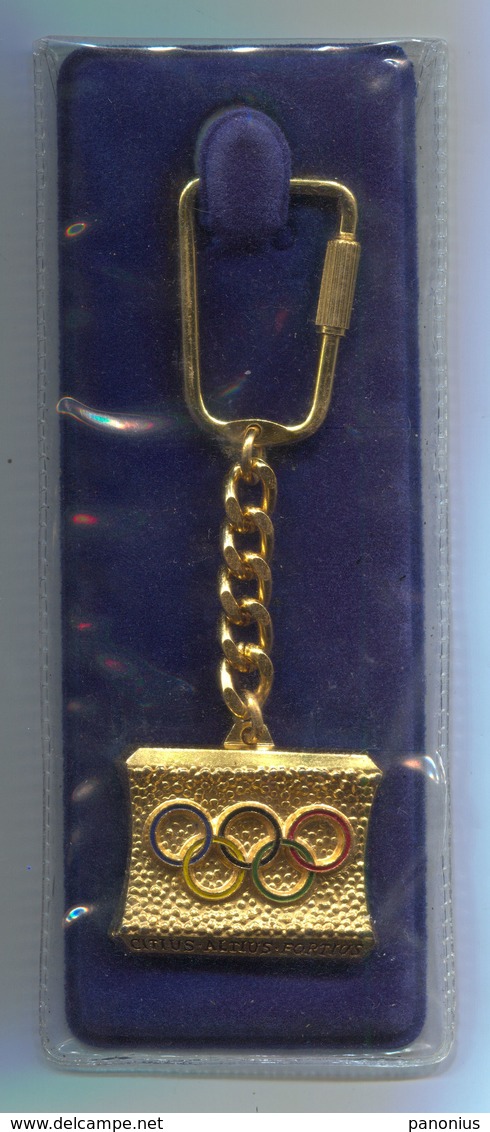 OLYMPICS OLYMPIADE COMMITTEE OFFICIAL KEYCHAIN KEYRING BERTONI - Apparel, Souvenirs & Other