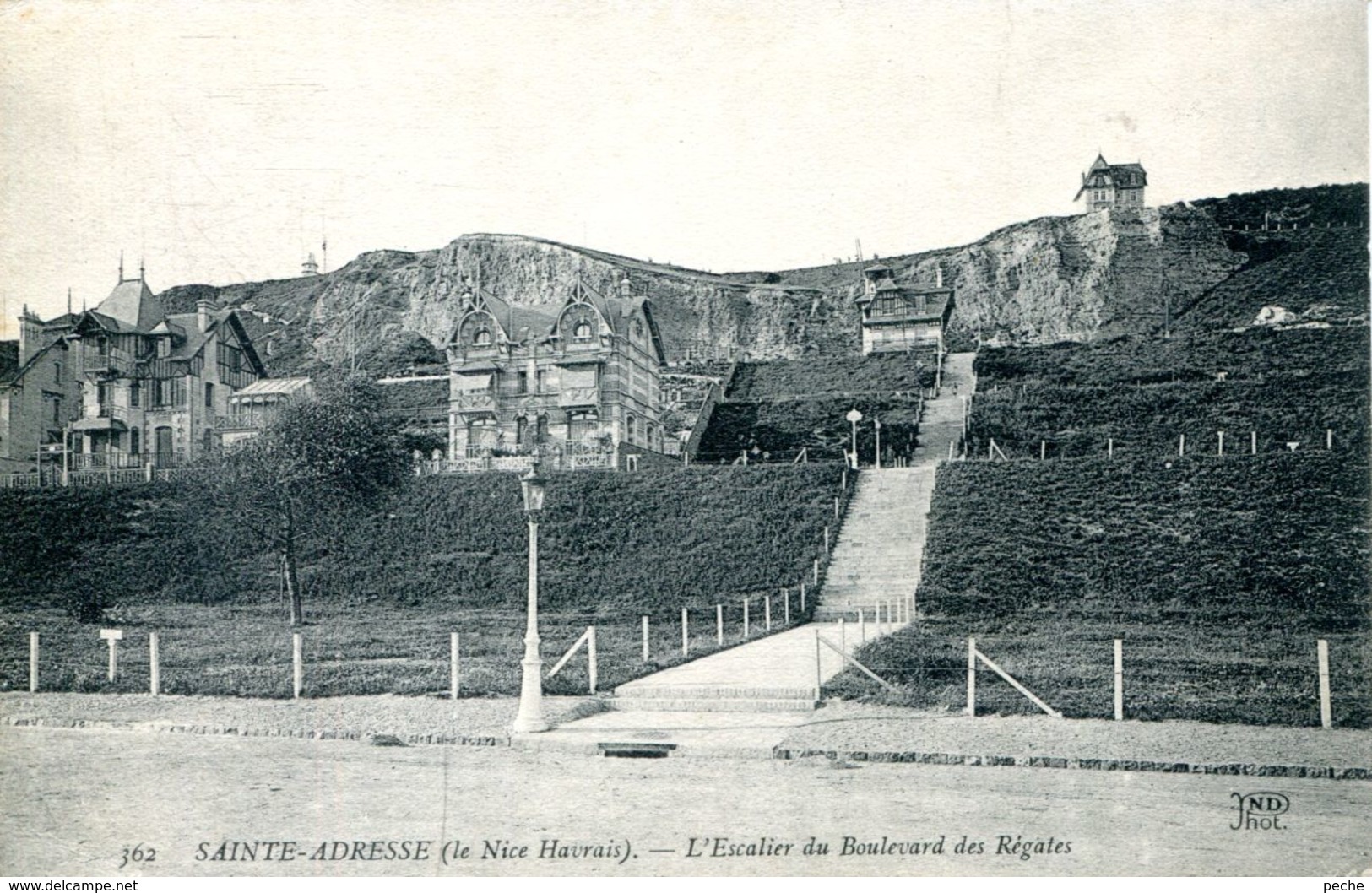 N°67792 -cpa Sainte Adresse- Nice Havrais -l'escalier Du Boulevard Des Régates- - Sainte Adresse