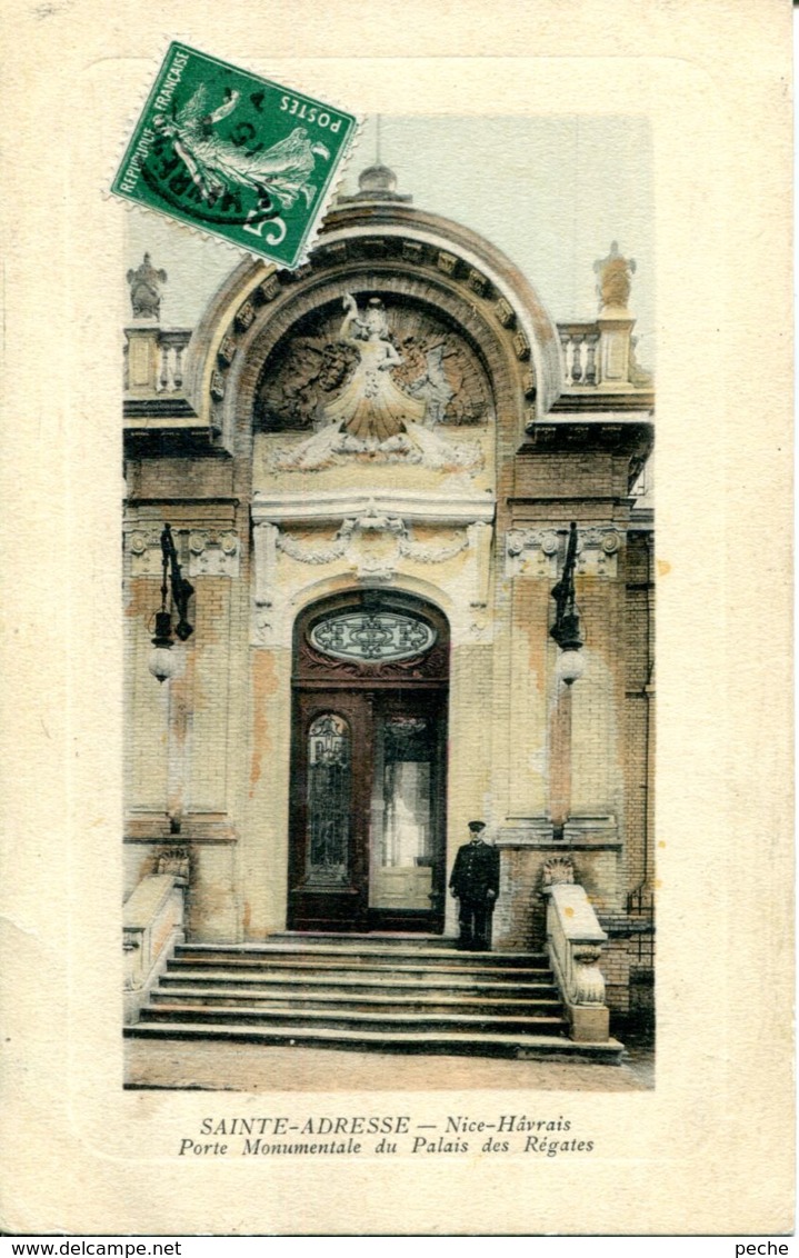 N°67796 -cpa Sainte Adresse- Nice Havrais -porte Monumentale Du Palais Des Régates- - Sainte Adresse