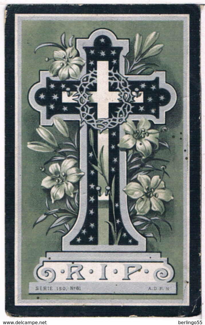 Dp. Peeters Maria. Echtg. Verstraelen Pieter. ° Rethy 1864 † Rethy 1920  (2 Scan's) - Godsdienst & Esoterisme