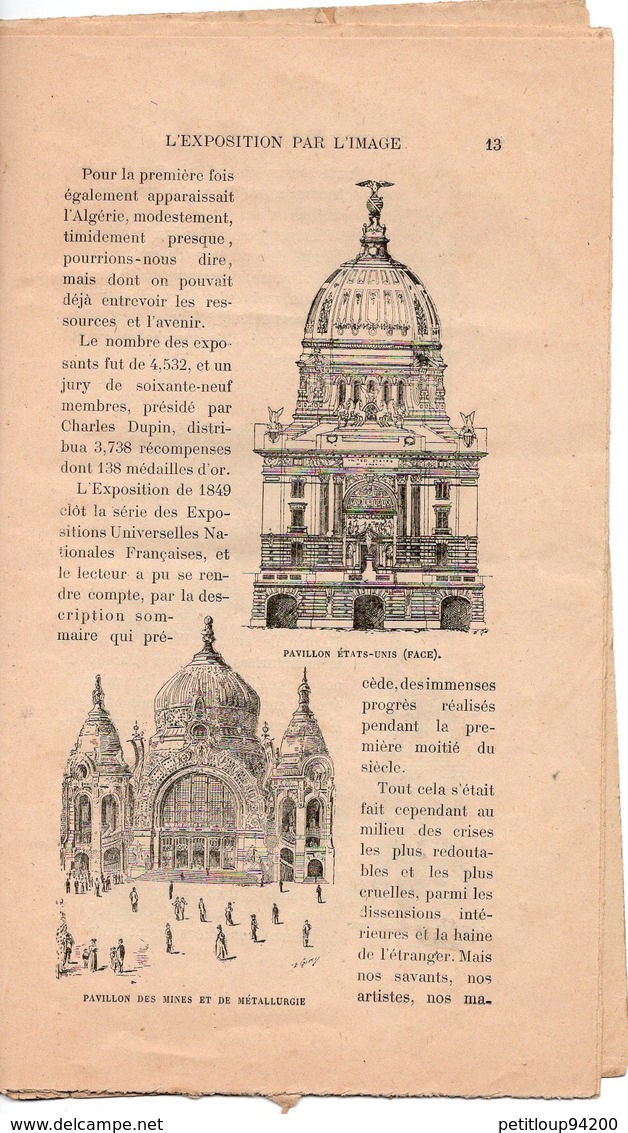 30 GRAVURES Monuments Parisiens  *FASCICULE L'EXPOSITION 1900 PAR L'IMAGE No1  S.Schwarz EDITEUR Paris