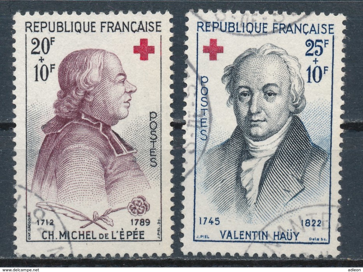 France- Croix-Rouge 1959 YT 1226-1227 Obl. - Oblitérés