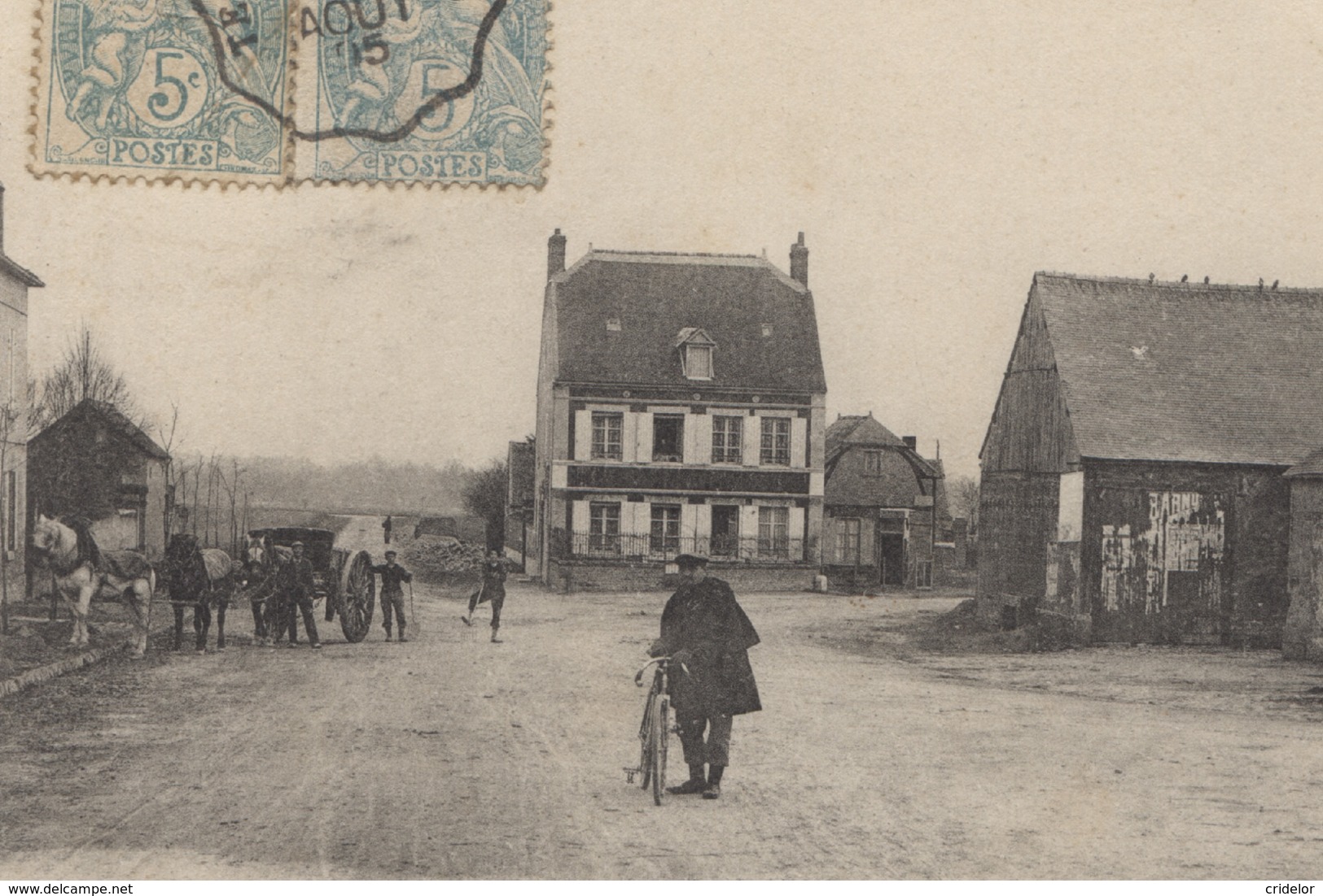 02 - COUCY-LES-EPPES - SORTIE DE LA GARE VERS LIESSE - BEAU CACHET AMBULANT - VOIR ZOOM - Autres & Non Classés