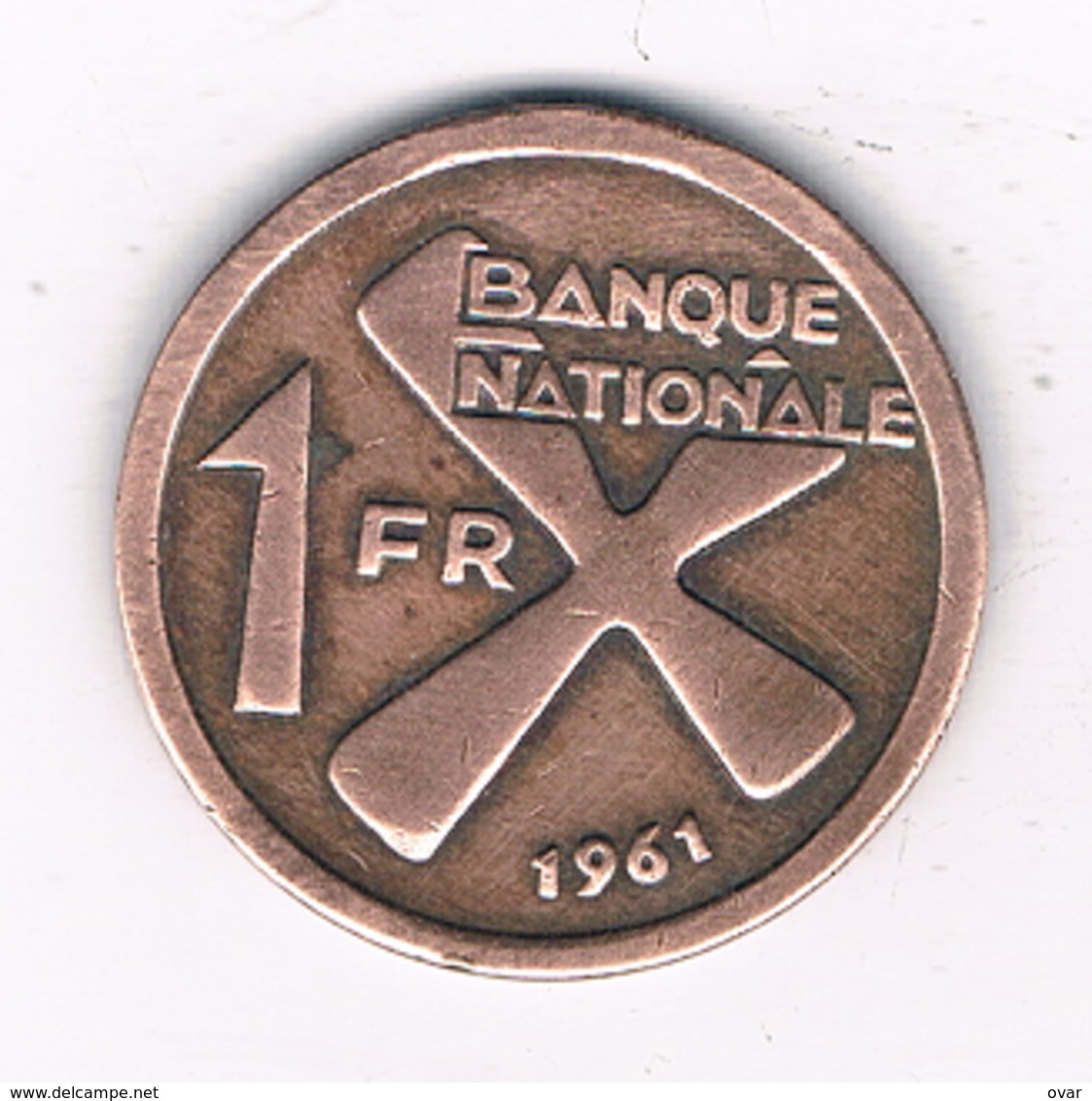 1 FRANC  1961 KATANGA  CONGO /8594/ - Katanga