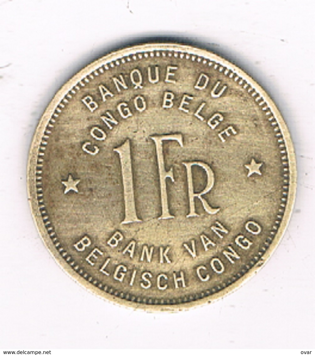 1 FRANC 1946  BELGISCH CONGO /8597/ - 1945-1951: Régence