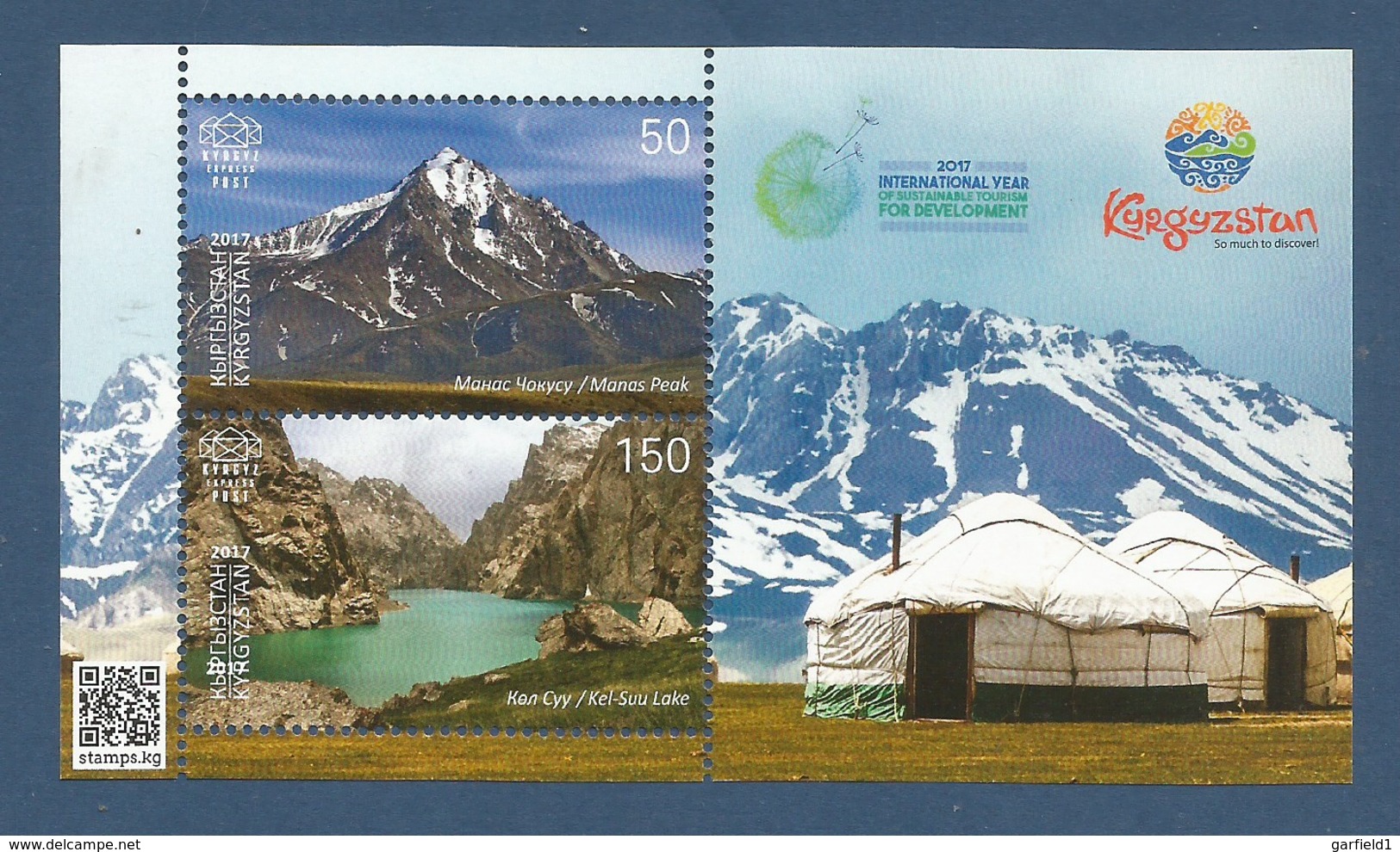 Kirgisistan 2017  Stamp-World  Nr. 1130 / 31 , Block - Perlen Der Kirgisistanischen Natur - Postfrisch / MNH / (**) - Kirgisistan