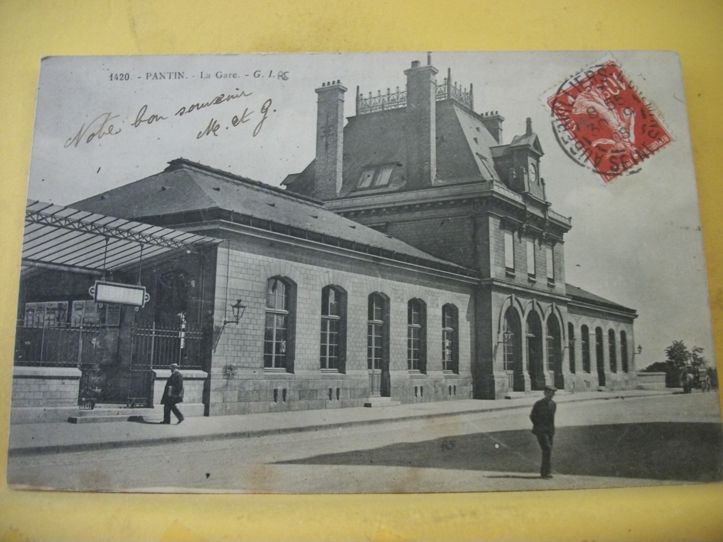 L11 4999 CPA 1908 - 93 PANTIN. LA GARE - ANIMATION. - Gares - Sans Trains