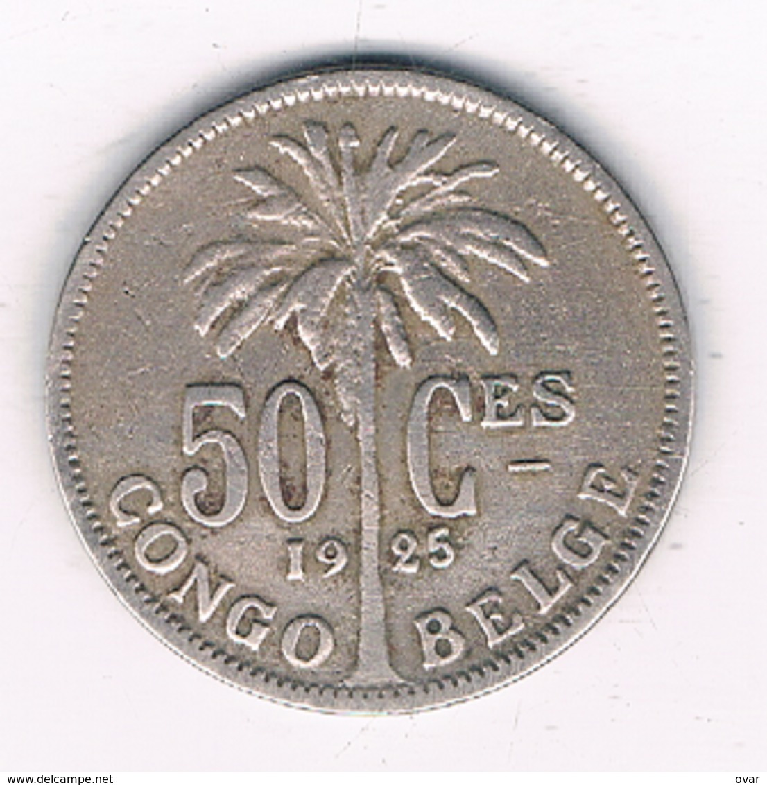 50 CENTIMES 1925  BELGISCH CONGO /8600/ - 1910-1934: Albert I