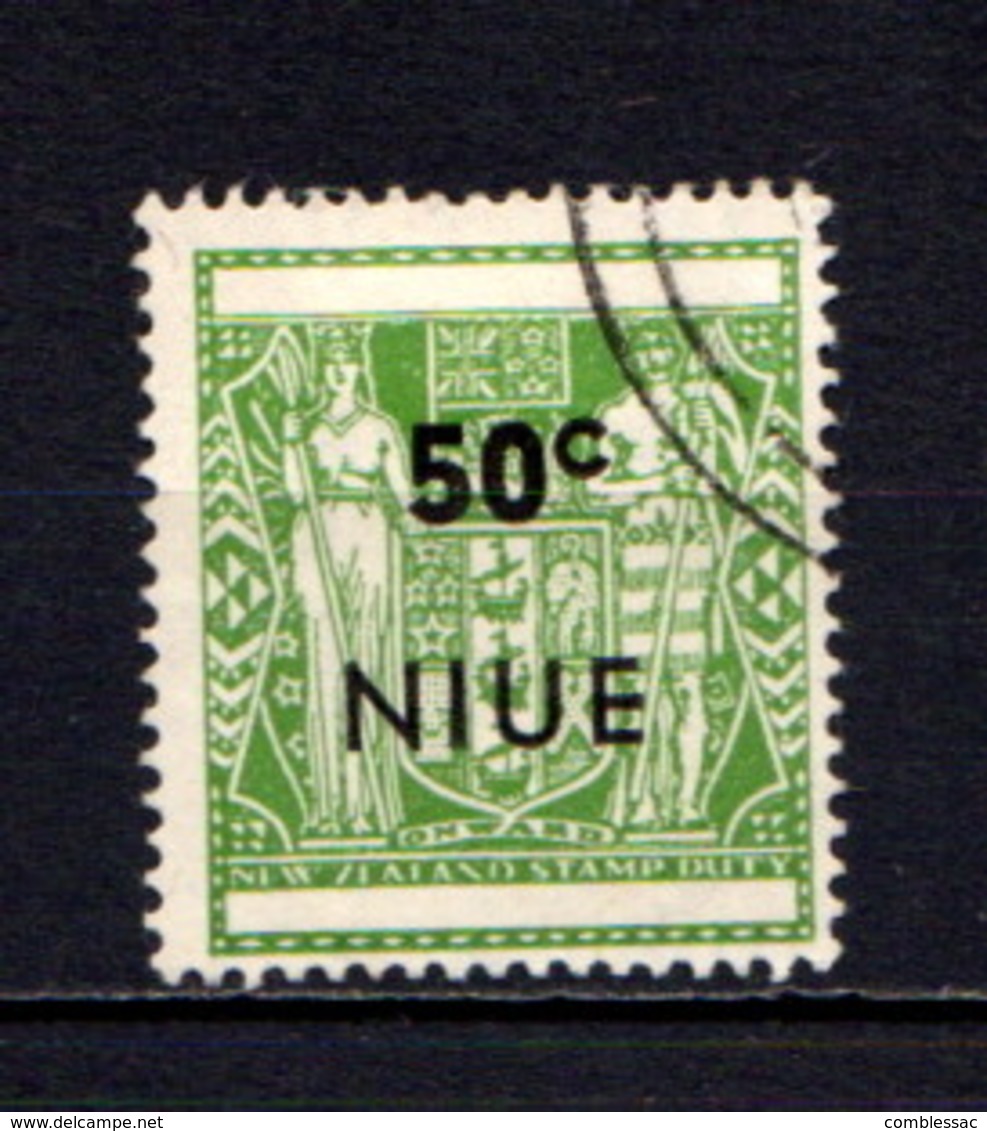 NIUE    1967    Decimal  Currency   50c  Pale Yellow  Green    USED - Niue