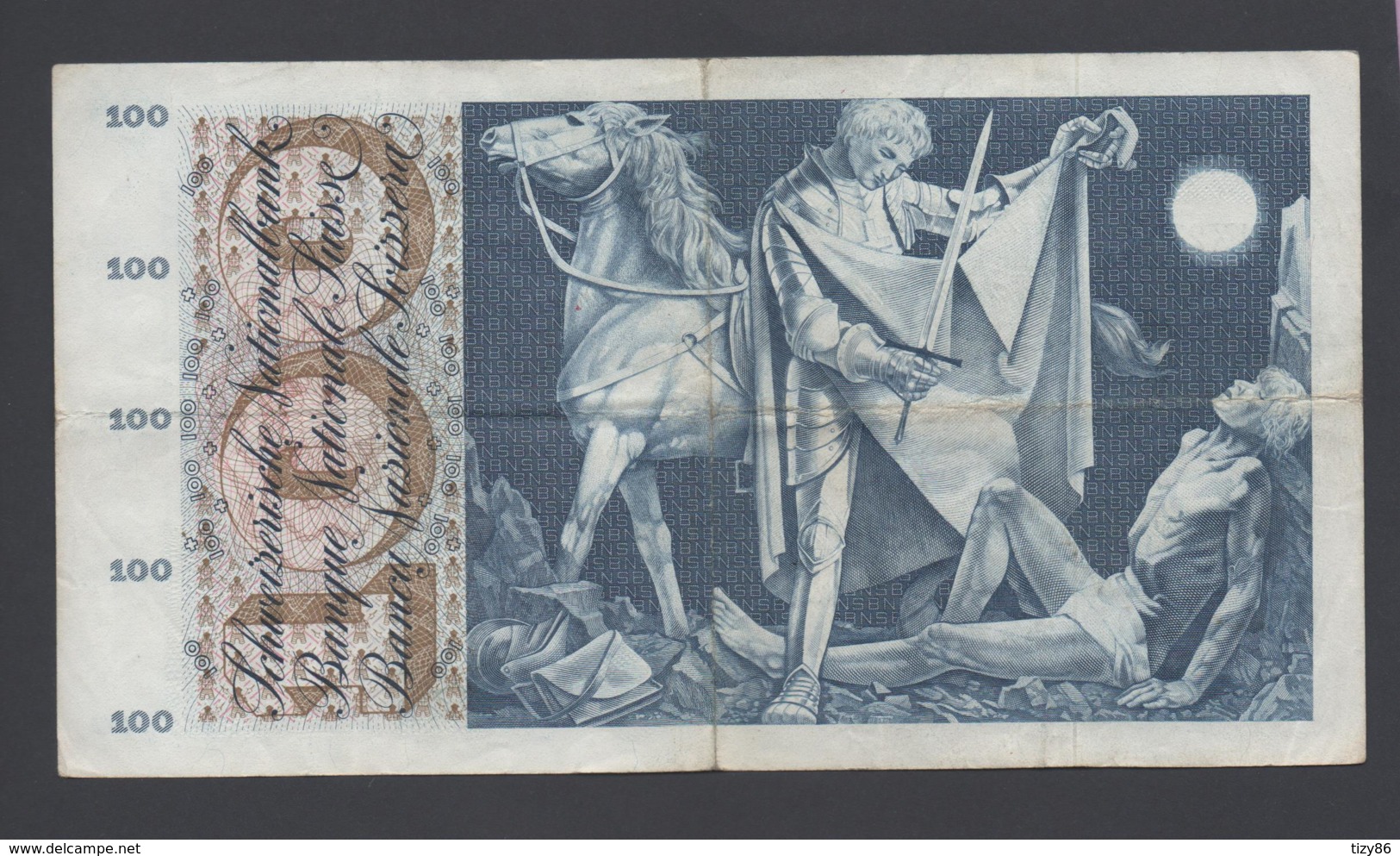 100 FRANCHI SVIZZERA (Circolata) 18-12-1958 - Suiza