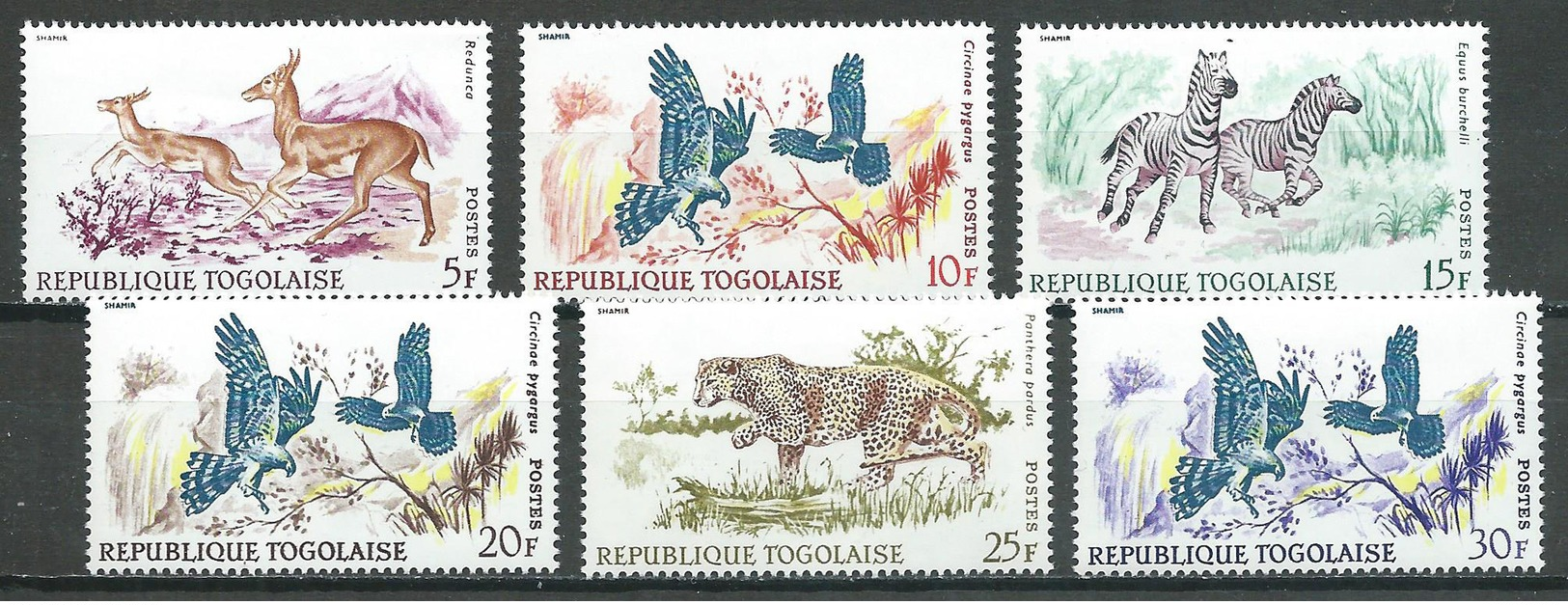 Togo YT N°543/548 Animaux Neuf ** - Togo (1960-...)