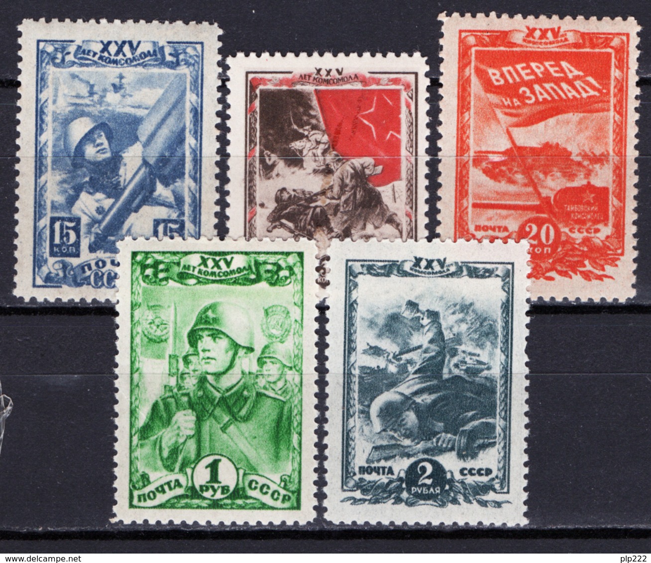 Russia 1943 Unif. 919/23 */MH VF/F - Nuovi