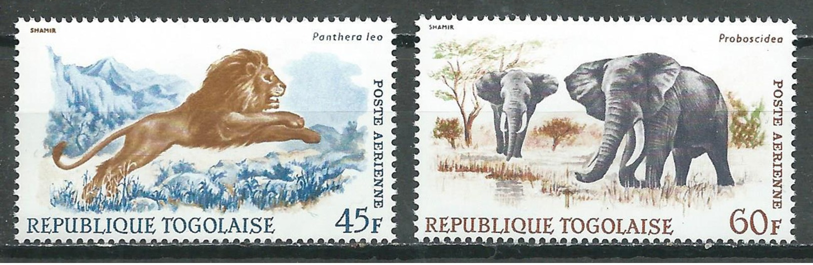 Togo Poste Aérienne YT N°81/82 Animaux Neuf ** - Togo (1960-...)