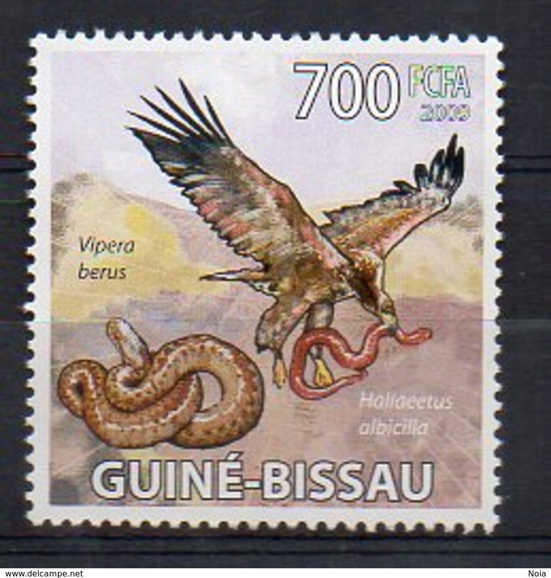 GUINEA-BISSAU. BIRDS RAPTORS. MNH (2R1017) - Eagles & Birds Of Prey