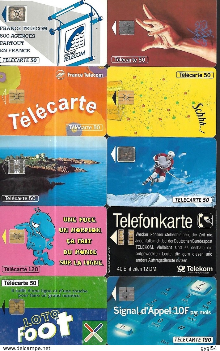 58 Télécartes - Collections