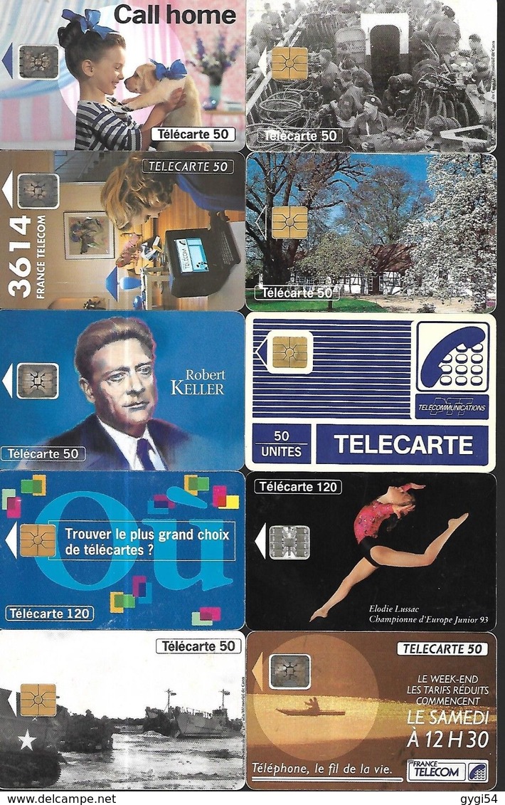 58 Télécartes - Lots - Collections