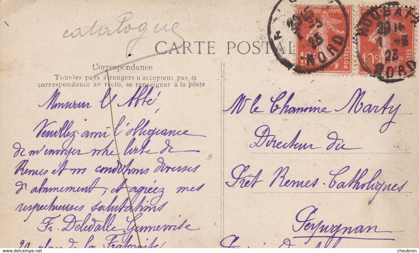 BELGIQUE.CALLENELLE. CPA. RARETE. PENSIONNAT DES DAMES DE ST MAUR. AVENUE ET COUR D’ENTRÉE ANIMEE. ANNEE 1923 + TEXTE - Autres & Non Classés