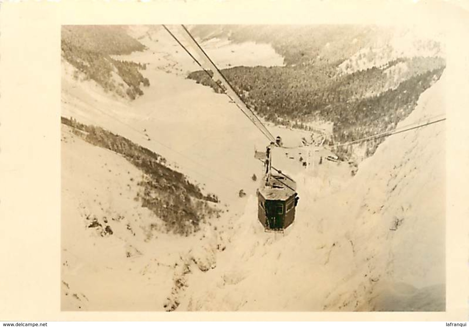 Themes Div-ref Z299- Photo 13,5cms X 9,5cms - Telepherique Sommet Du Sancy -puy De Dome - Teleferique  - - Lieux