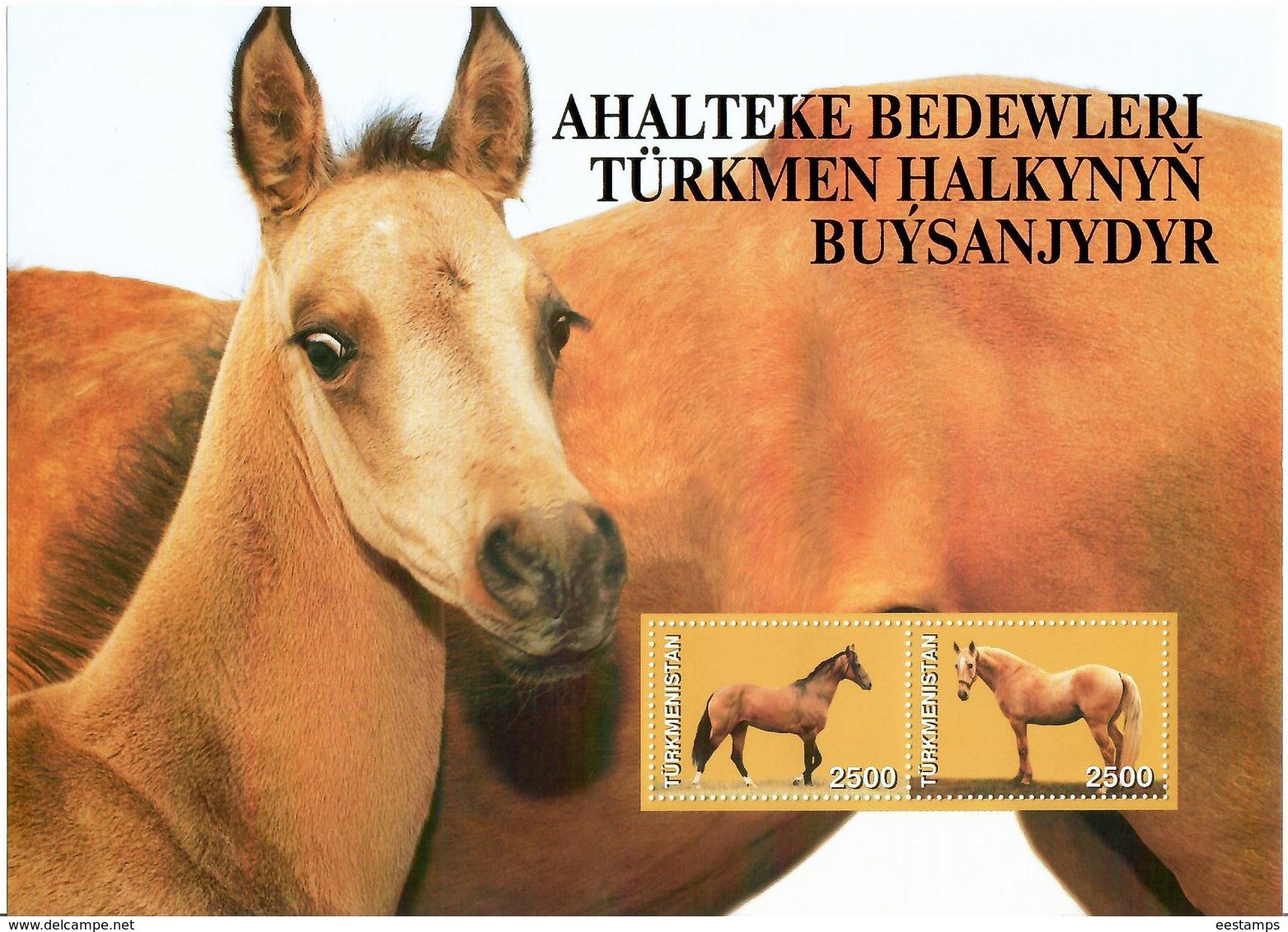 Turkmenistan.2005 Horses(Mountains). 4 S/S, Each Of 2v X2500  Michel # BL25-28(189-96) - Turkmenistán