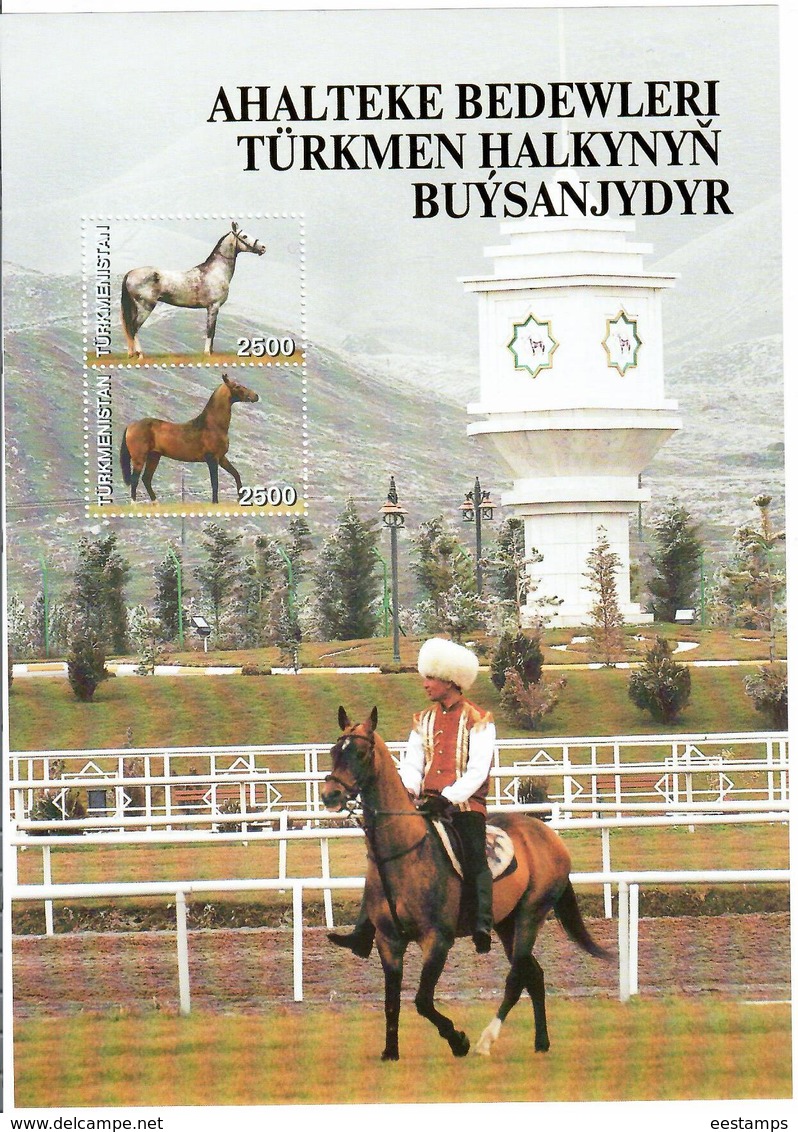 Turkmenistan.2005 Horses(Mountains). 4 S/S, Each Of 2v X2500  Michel # BL25-28(189-96) - Turkmenistán