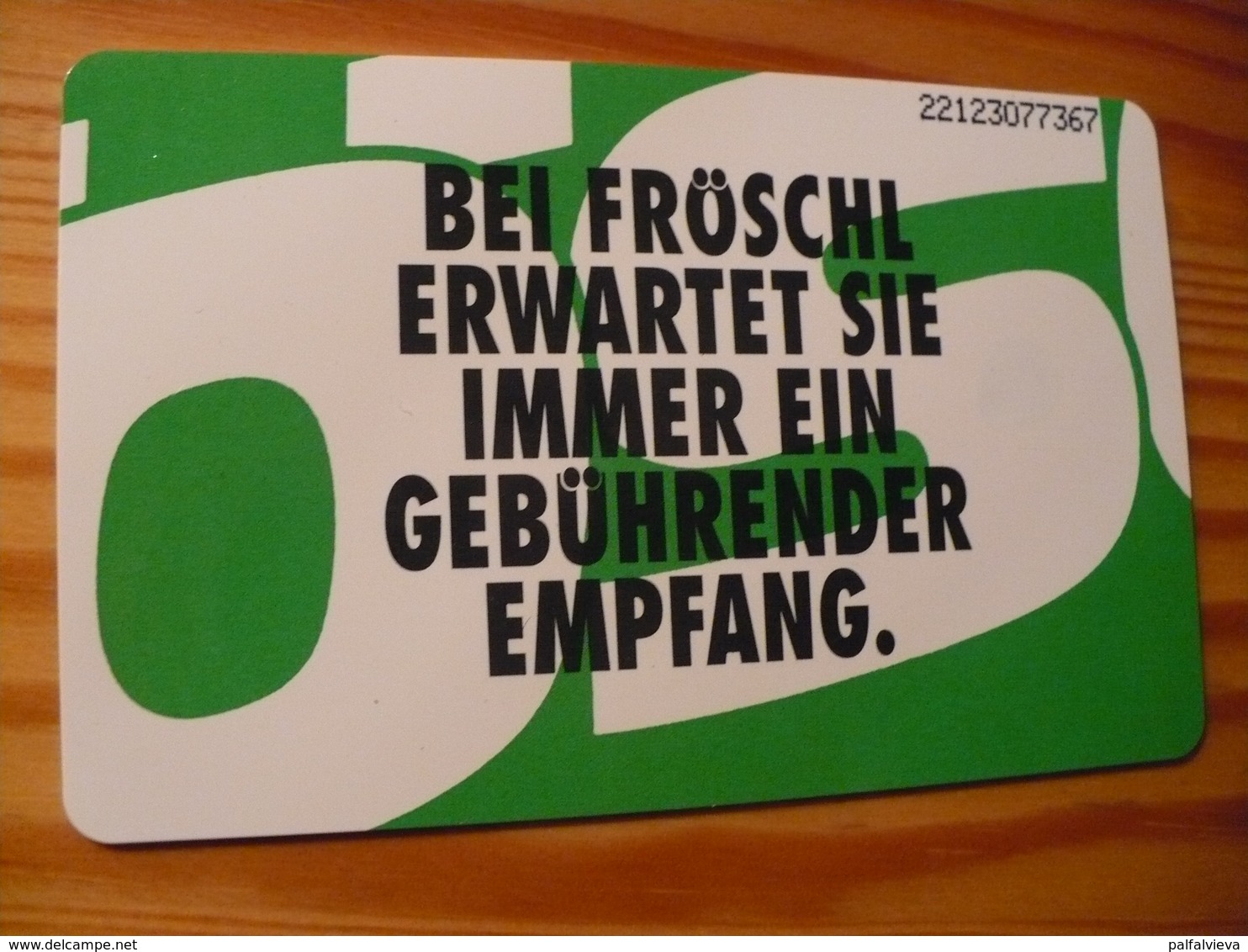Phonecard Germany O 392 12.92. Fröschl 10.000 Ex. - O-Series : Customers Sets