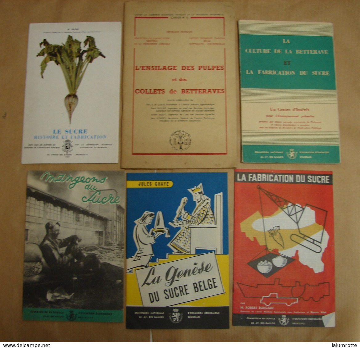 Liv. 269. Six Petits Livres Sur La Betterave Et La Fabrication Du Sucre - Belgium