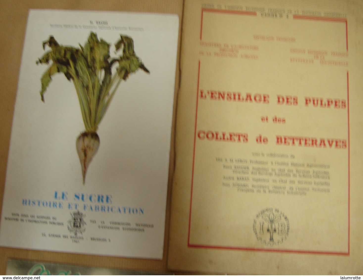 Liv. 269. Six Petits Livres Sur La Betterave Et La Fabrication Du Sucre - Belgium