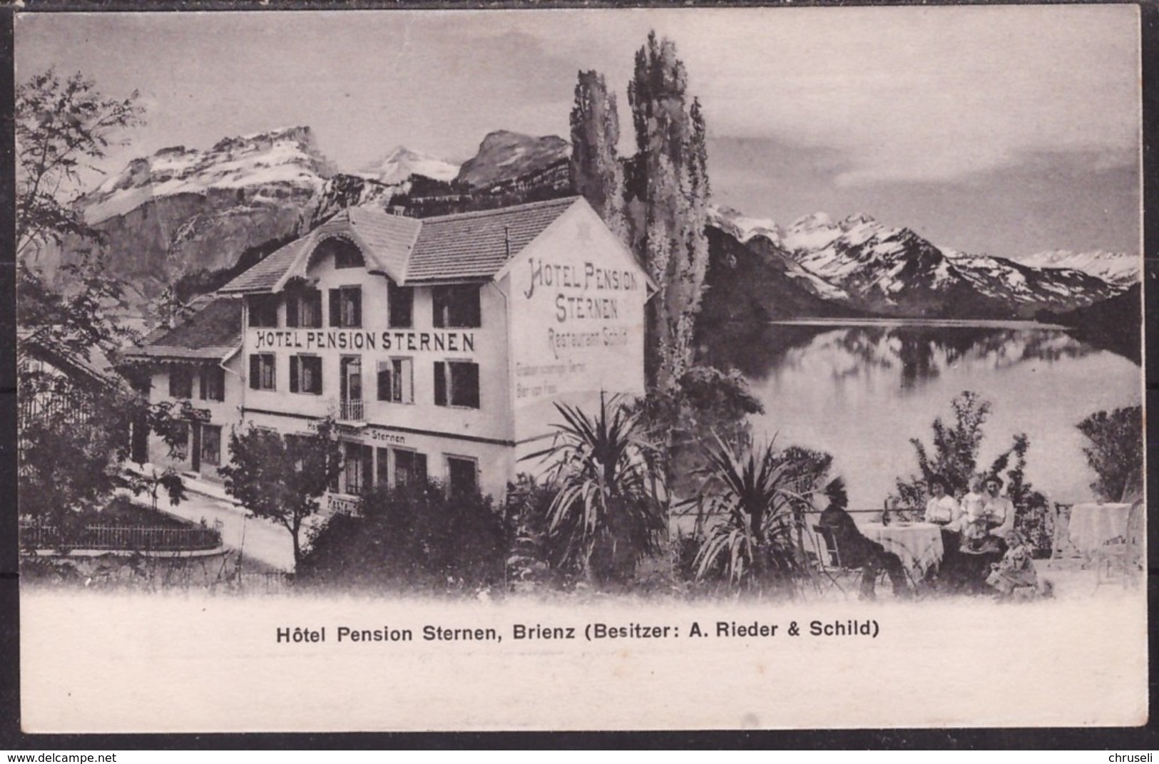 Brienz Pensionskarte  Sternen - Brienz