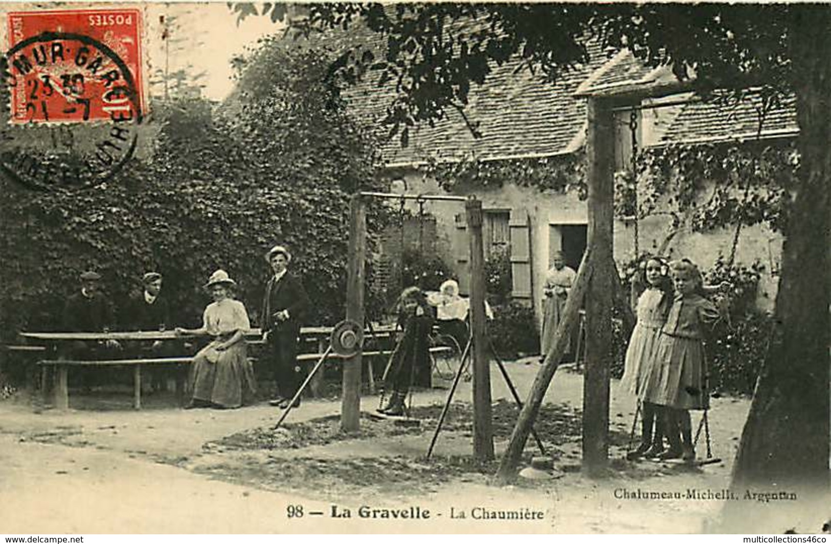 121218A - 61 LA GRAVELLE La Chaumière - Jeu Enfant Balançoire - Autres & Non Classés