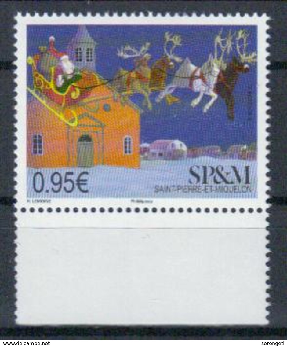 St.Pierre & Miquelon 'Weihnachtsmann Mit Rentier-Schlitten' / SPM 'Santa Claus With Reindeer Sledge' **/MNH 2018 - Weihnachten