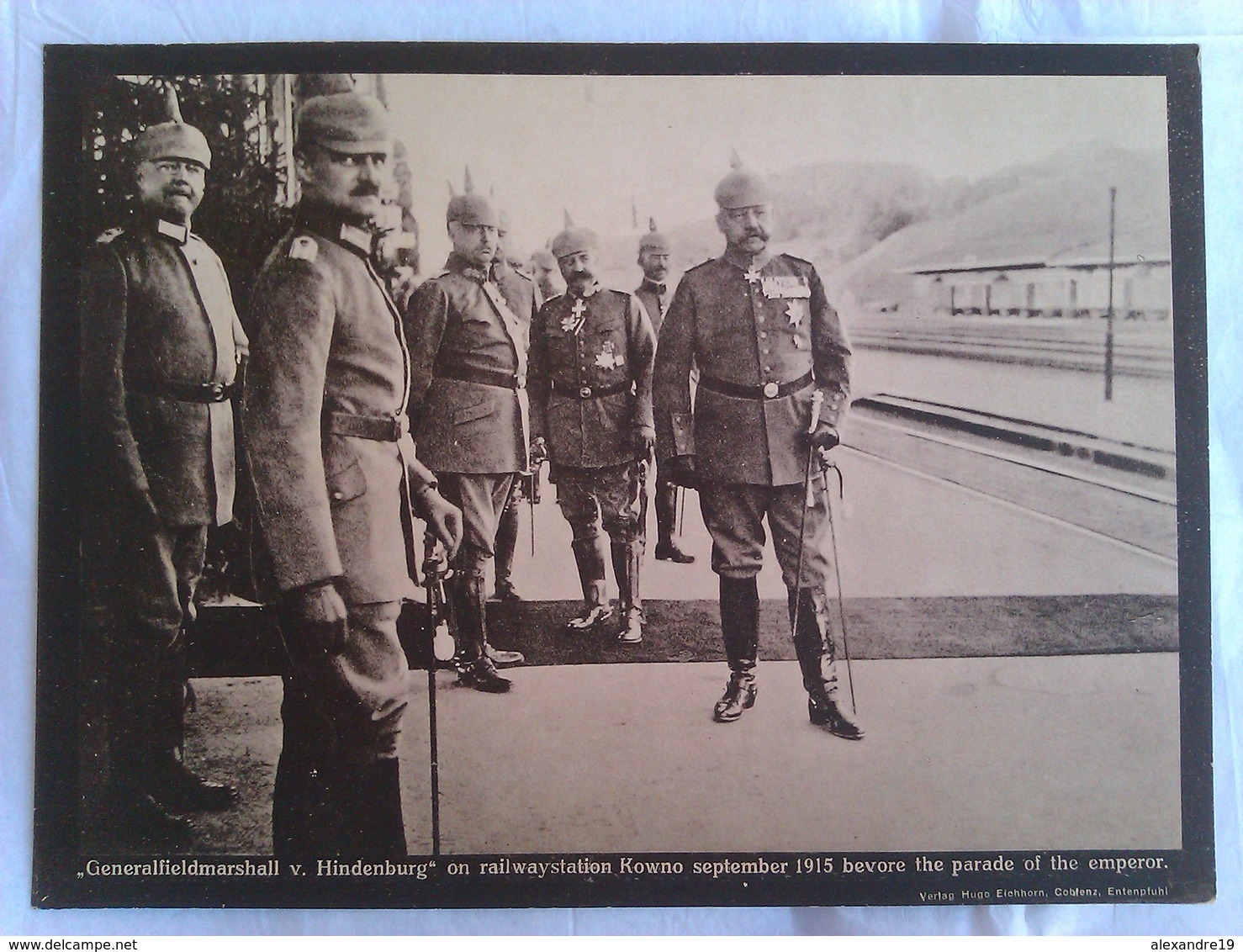 Carte Allemande - Guerre 1914 1918 - Maréchal Hindenburg Hidenbourg Kowno 1915 - RARE GRAND FORMAT - Weltkrieg 1914-18