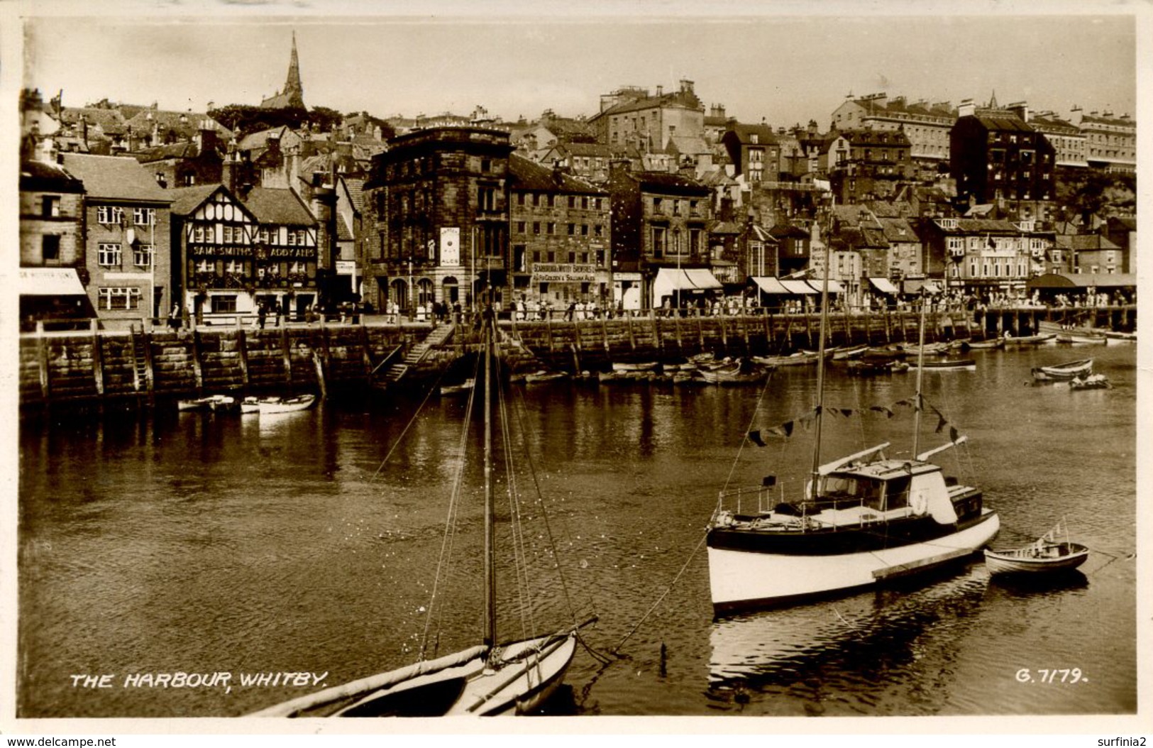 YORKS - WHITBY - THE HARBOUR RP Y769 - Whitby