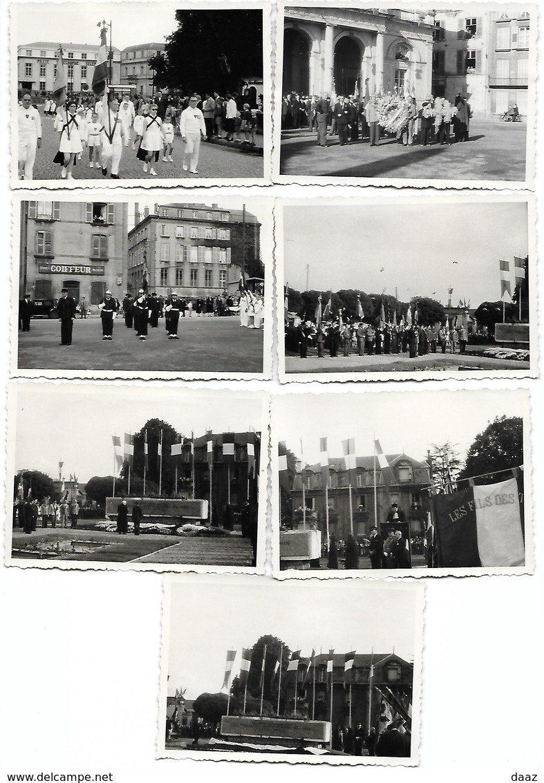 Cérémonie à Sedan 1956 Photos 10x7 - Anonymous Persons