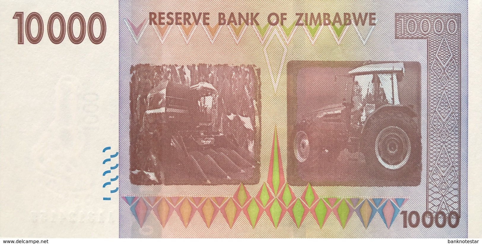 Zimbabwe 10.000 Dollars, P-72 (2007) - UNC - Simbabwe