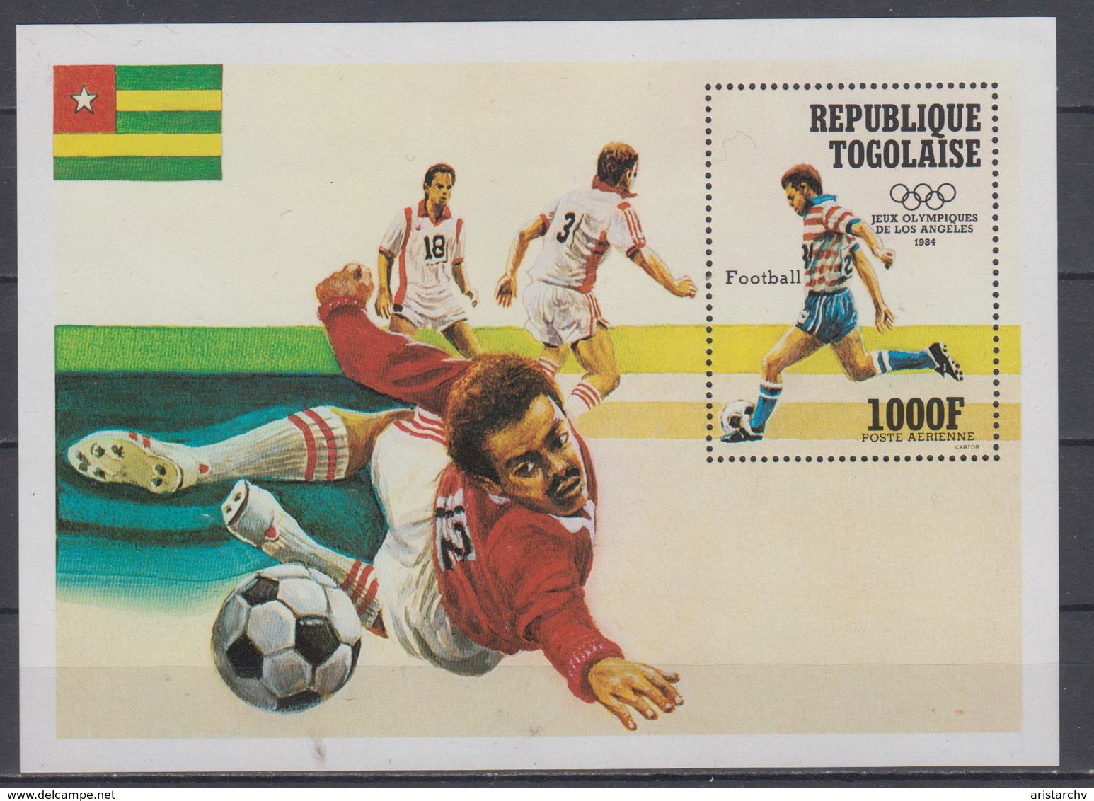 TOGO 1984 FOOTBALL OLYMPIC GAMES S/SHEET - Other & Unclassified