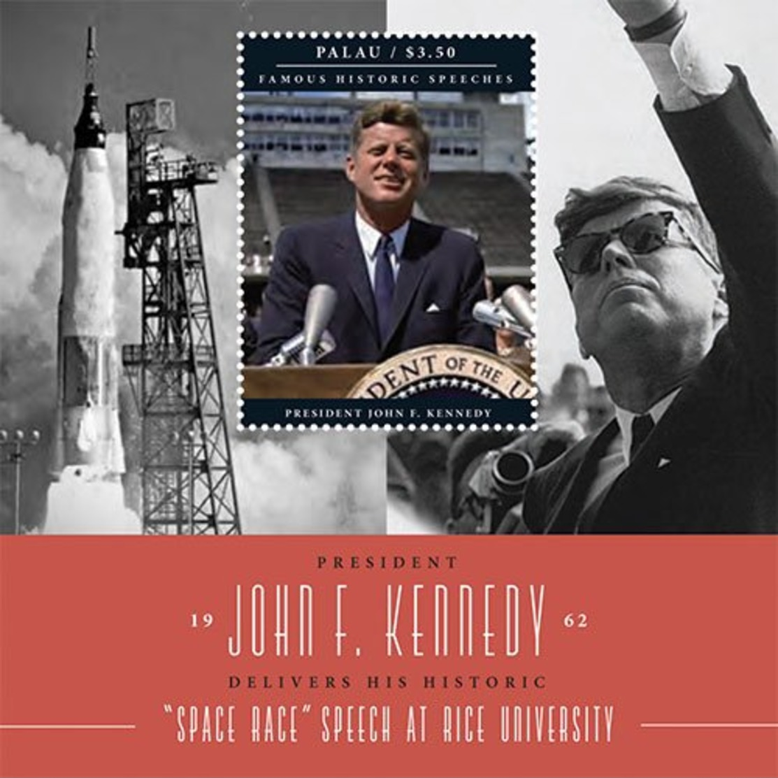 President John F. Kennedy / Famous Speech Collectors Stamps - Palau - Palau