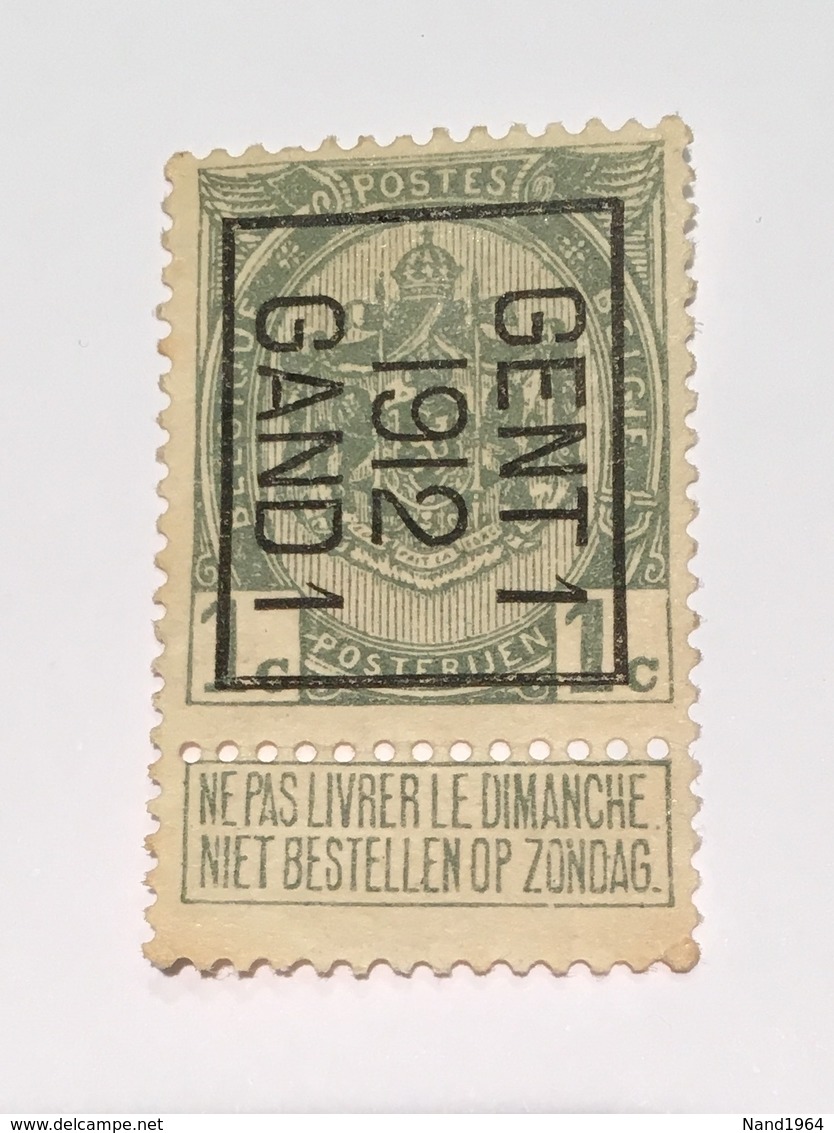 1912 - 1c Gent - Tipo 1906-12 (Stendardi)