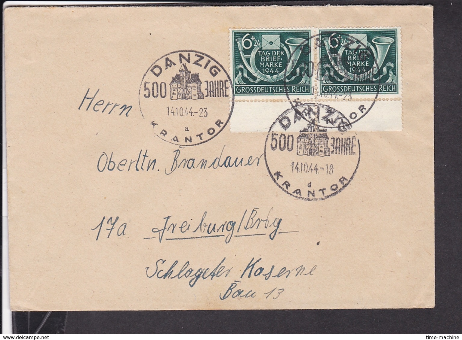 Sonderstempel Danzig Krantor 1944 - Briefe U. Dokumente