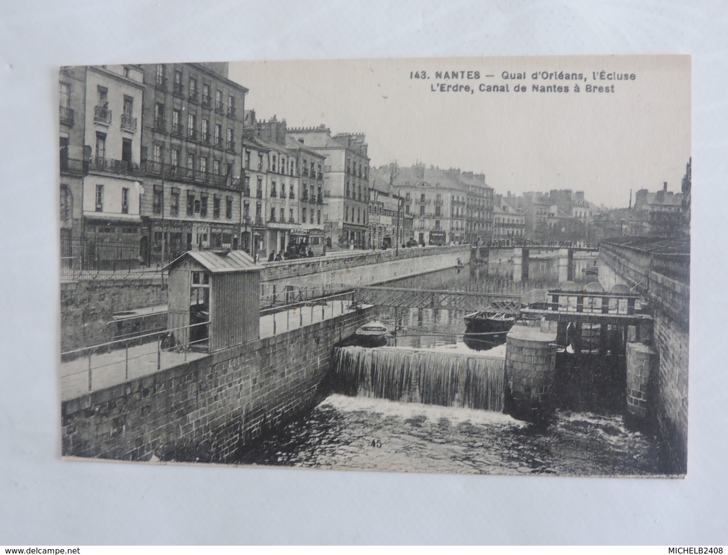 Nantes - Quai D'Orléans, L'Ecluse L'Erdre, Canal De Nantes à Brest  Ref 1503 - Nantes