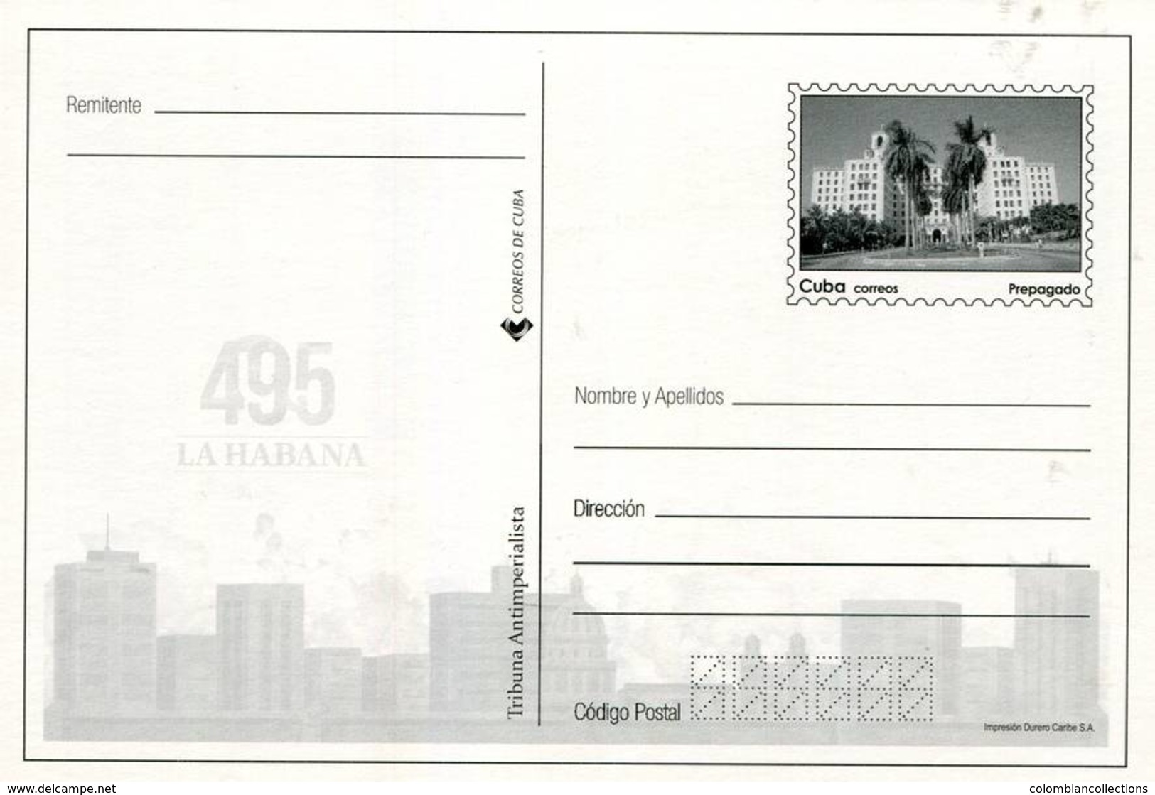 Lote PEP1105, Cuba, Entero Postal Stationery, La Habana 495 Años, 5-20, Copelia, Ice Cream Shop - Cartes-maximum